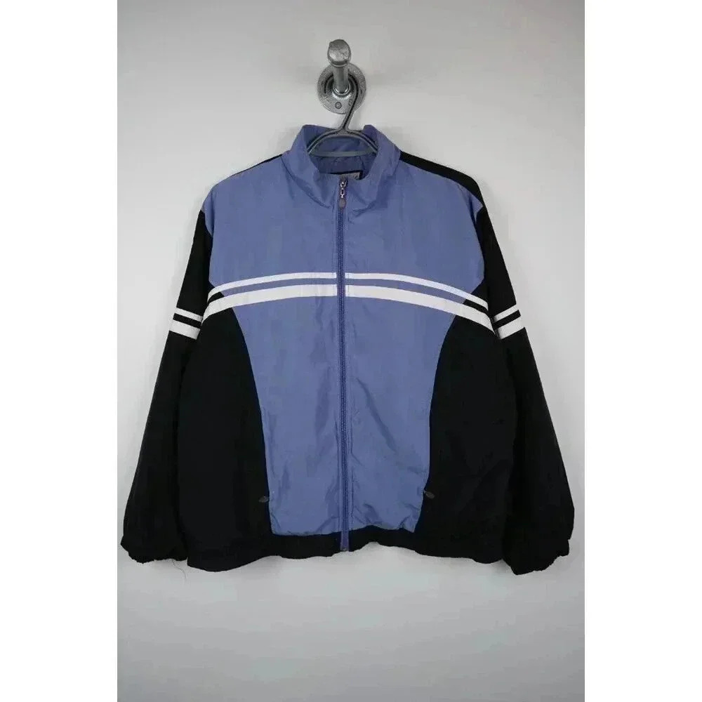 Active Club Women's Large Track Top Windbreaker 90s Purple #628